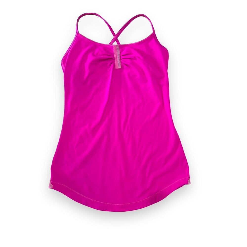 Bright Pink Lululemon Cinch Front Tank Top